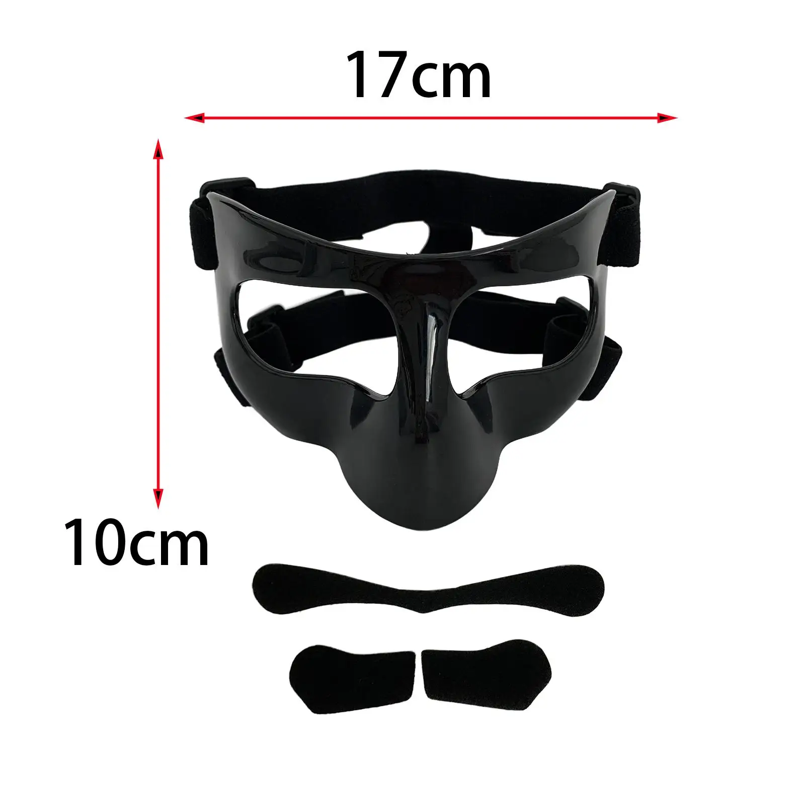 Basketball Mask, Face Nose Guard Protective Shield Mask, Face Shield Mask, Face Shield for Broken Nose, for Athletic Workout