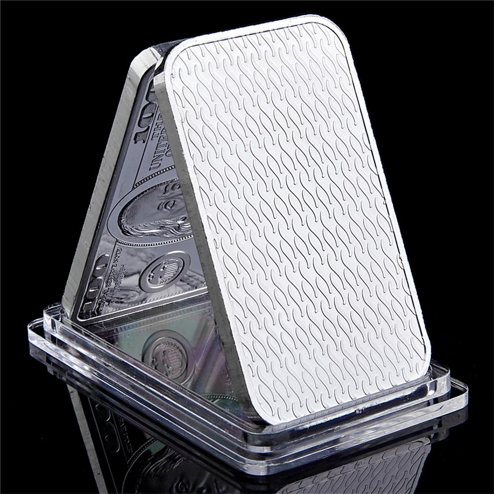 Scottsdale Silver 1oz 999 Fine Silver Bar - Bullion in God We Trust, Investment, Collectible Coin with Display Case