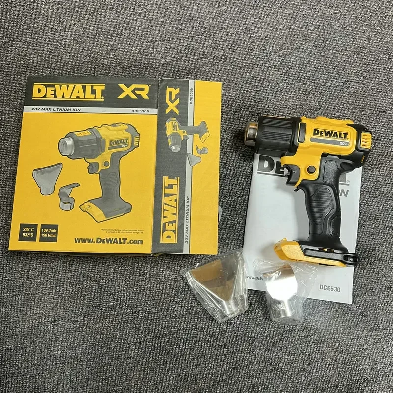 DEWALT Cordless Hot Air Gun 20V MAX Lithium Electric Hot Air Gun DCE530 Adjustable Temperature Hot Air Gun Brazing Shrinkage Pac