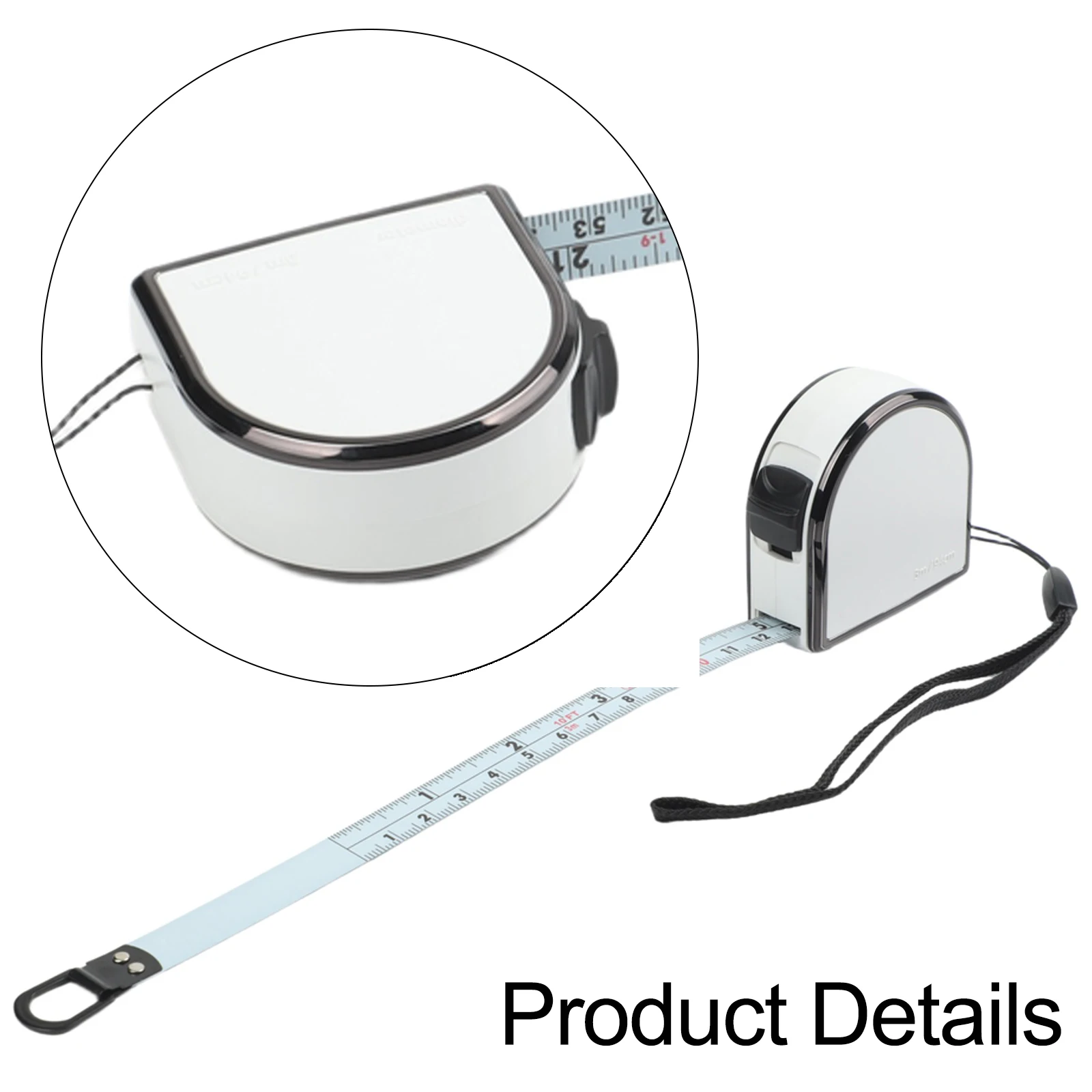 Automatically Locked Ruler Metric Ruler Plastic Retractable Rustproof Waterproof 300CM High-precision High Quality