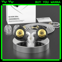 KZ EDX Ultra Earphones 10mm Dynamic in Ear Monitor Headphones Noise Cancelling Headset with 3.5mm Plug 2Pin Detachable Cable