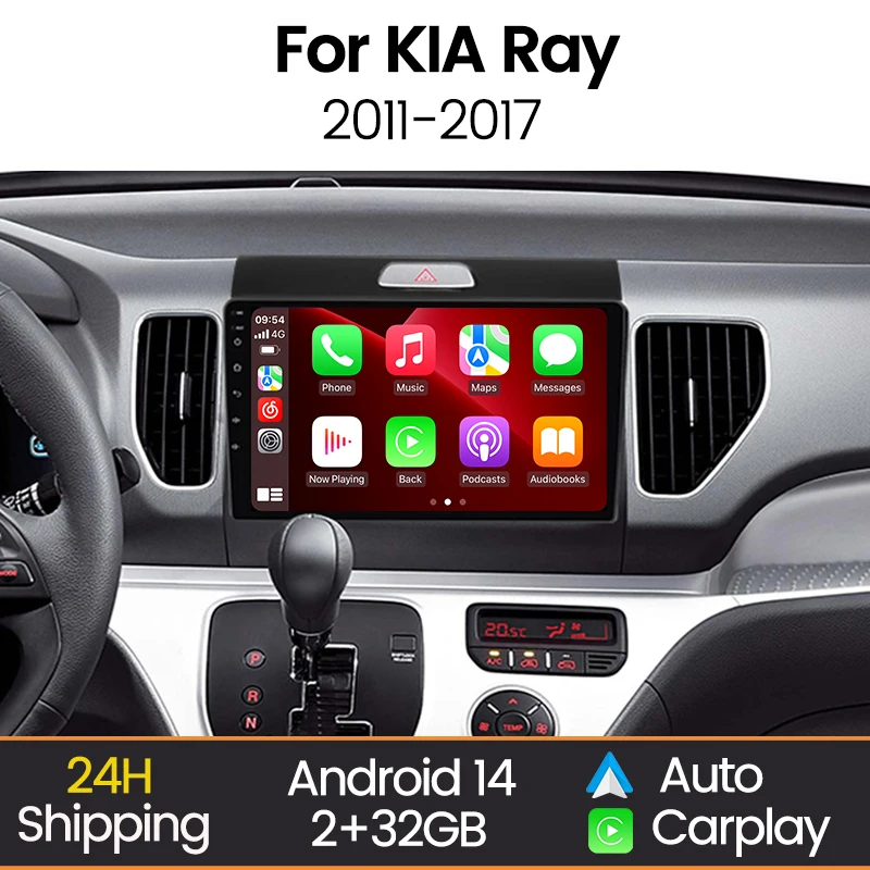 Car Radio Android All In One For KIA Ray 2011 - 2017 Multimedia Player GPS Navigation HD Screen Wireless Carplay Auto WIFI