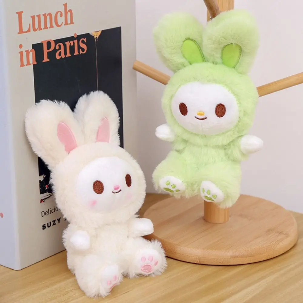 Sac à dos décor dessin animé petit Animal porte-clés lapin en peluche poupées en peluche pendentif bibelot mignon voiture porte-clés petits cadeaux