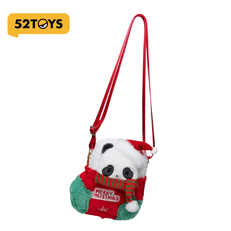 Kerstcadeau Originele 52TOYS Kerstserie Crossbodytas Panda Roll Pluche Crossbody Tas Panda Knuffel Schoudertas Cadeau