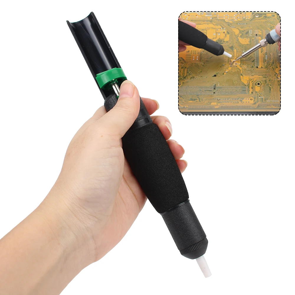 

Suction Tin Hand Welding Tools Soldering Sucker Vacuum Soldering Iron Desolder Gun With Extra Nozzle Powerful Desoldering Pump