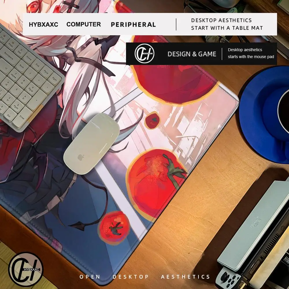 HD Printing Mousepad Lacrimosa Neverness To Everness NTE Kawaii Anime Girl Mouse Pad HYBXAXC Rubber Gaming Office XXL Desk Mat