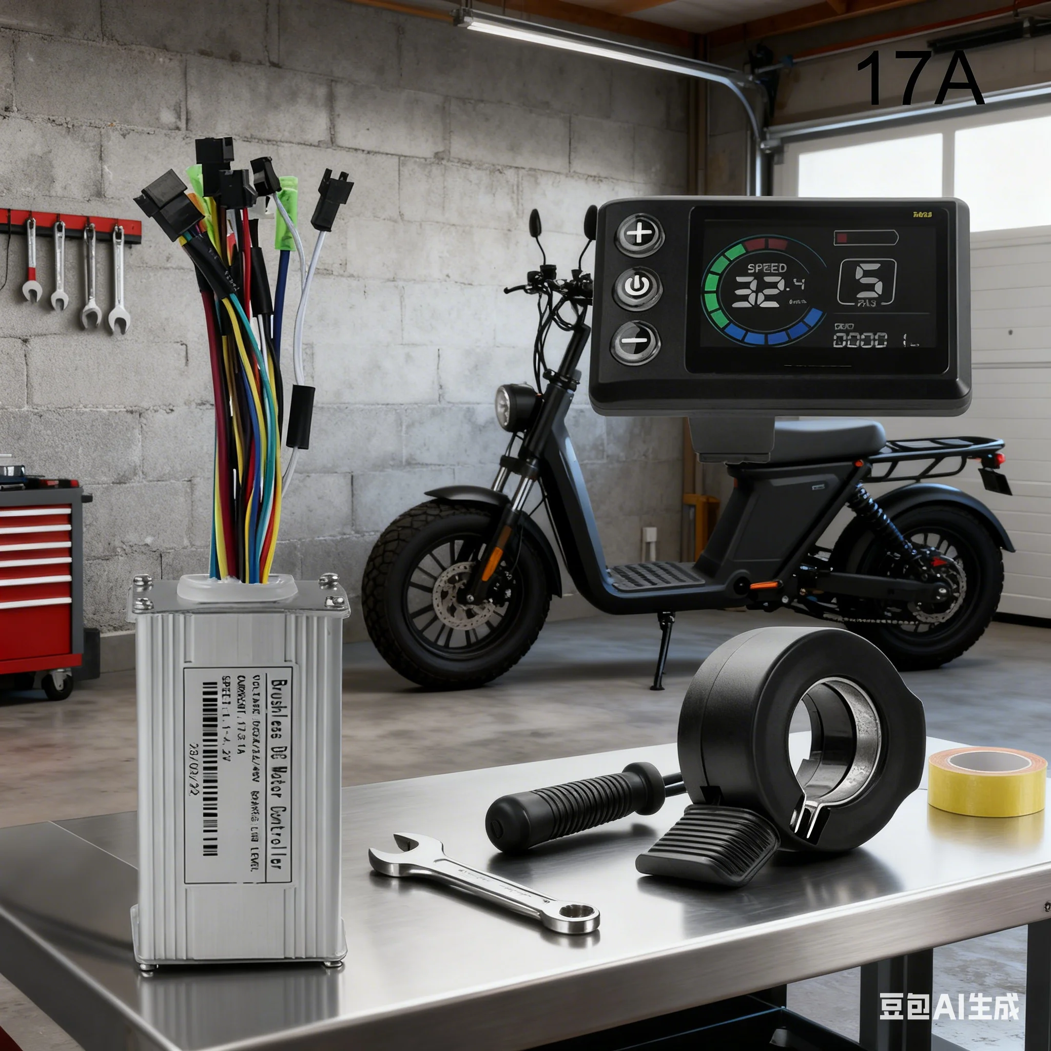 

Electric Bicycle Controller Kits With S869 Color Instrument Panel 250-2000W 17-40A Sine Wave Tri-mode Controller For E-bike