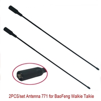 2pcs Baofeng Antenna Dual Wide Band VHF/UHF SMA-F Female Soft Antenna 771 For baofeng UV-5R Radio walkie talkie