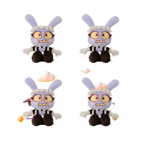 Disponibile Cameriera Jax Bambole di peluche Bambola di coniglio di cotone Periferiche da gioco Bambola morbida Decorazione della stanza carina Giocattoli Regalo di compleanno per bambini