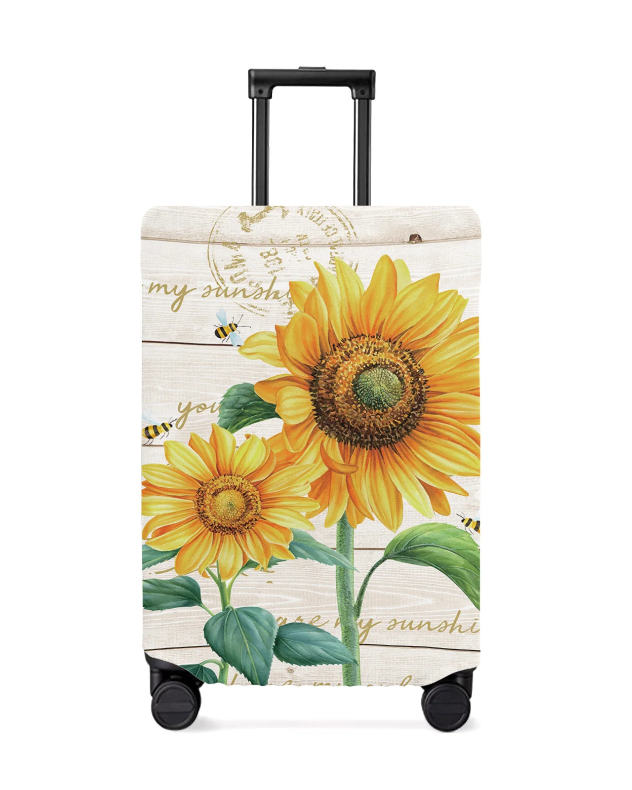 

Farm Flower Sunflower Bee Travel Luggage Cover Elastic Baggage Cover For 18-32 Inch Suitcase Case Dust Cover Travel Accessories