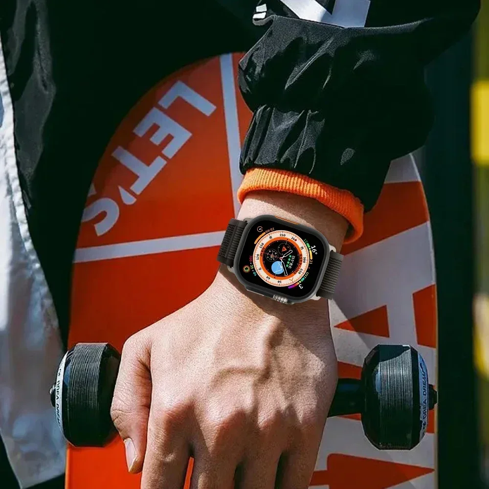 Apple Watch Ultra 2 PC 용 무광택 보호 커버 iwatch Ultra 49mm 용 투명 범퍼 하드 PC 프레임 보호 케이스