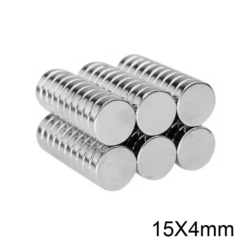 15x4 mm Strong Cylinder Rare Earth Magnet 15mmx4mm Round Neodymium Magnets 15x4mm Mini Small Magnet 15*4