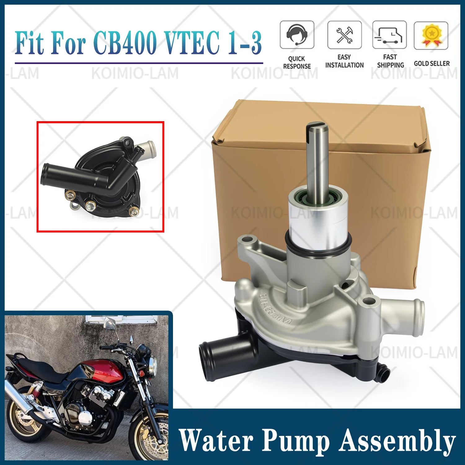 Fit For Honda 1999 - 2007 CB400SF Vtec 1 2 3 CB400 Motorcycle Water Pump Assembly Cb 400 Sf VTEC1 VTEC2 VTEC3