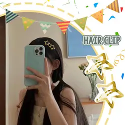 Y2K Style Star Snap Hair BB Clips Trendy Metal Hair Grips Fashionable Beautiful For Women And Girls Everyday Hair Accessori G2R9