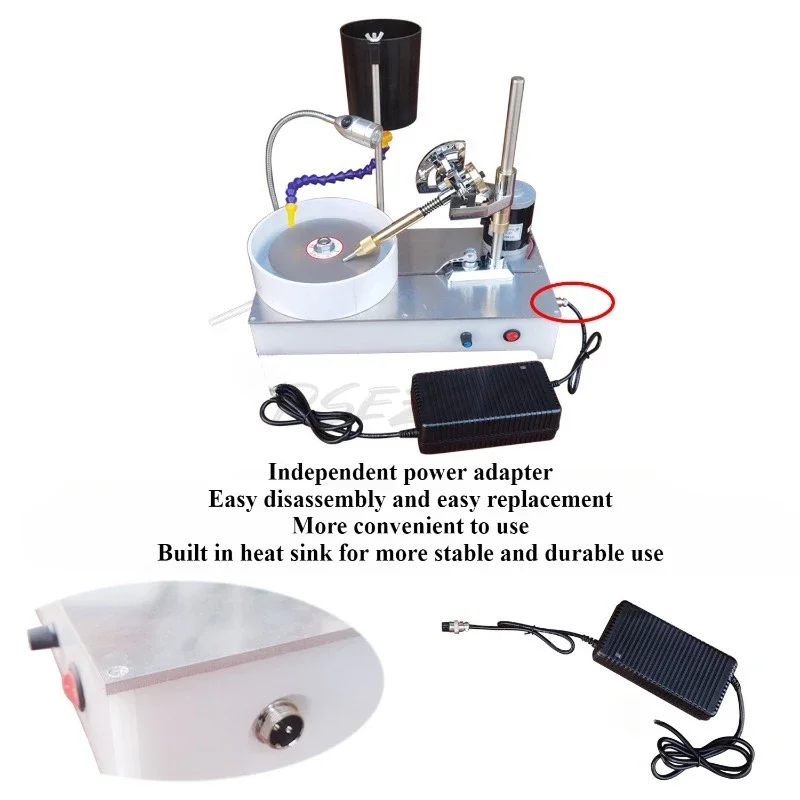 Maszyna do polerowania kamieni szlachetnych Mała biżuteria Maszyna do rzeźbienia z agatu jadeitowego Nóż do rzeźbienia jadeitowego Elektryczna maszyna do polerowania popychacza