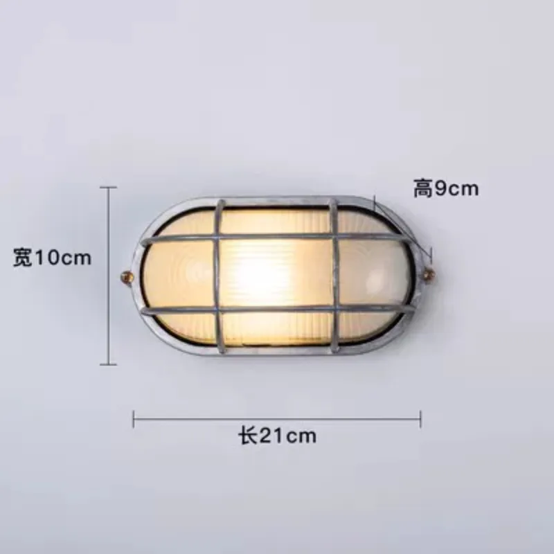 Universe Grocery Store American Retro Industrial Style, Courtyard Terrace Entrance Outdoor Waterproof and Rust-proof Wall Lamp
