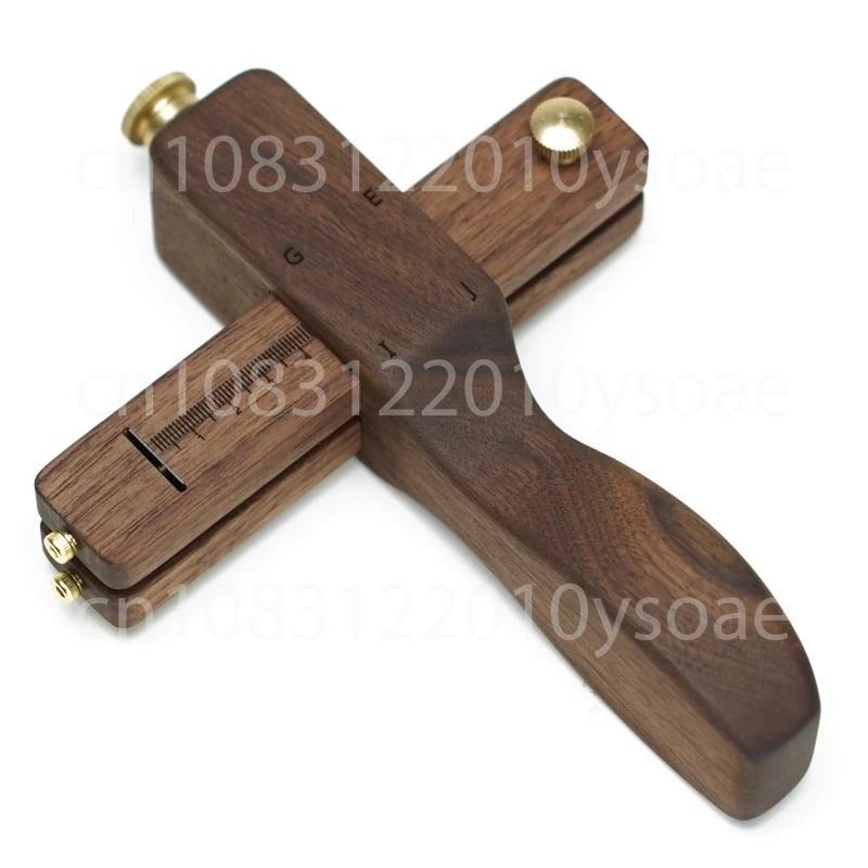 

DIY Leather Craft Leather Belt Cutter Adjustable Strip Manual Cutting Tool Walnut Material Professional