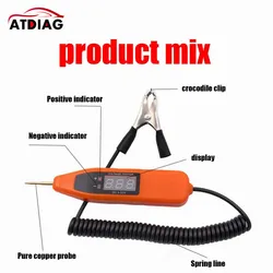 5-32V Auto Circuit Tester Truck Voltage Tester Circuit DC Auto Circuit Tester Auto Diagnostic Probe Test Pen For Car Boat