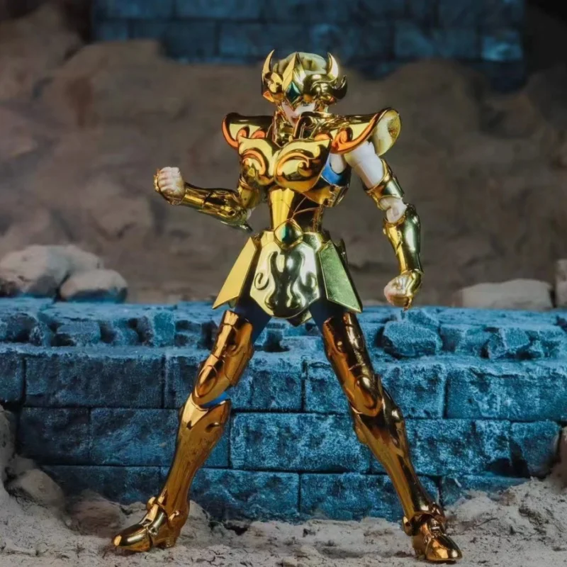 Figura de acción de Anime modelo Cs Gold Saint Seiya Myth Cloth Ex Leo Aiolia Knight, modelo de Pvc del zodiaco, juguetes de colección, regalos