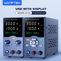 Wanptek DC Laboratory Power Supply Adjustable 30V 60V 120V with USB Output Display Adjustable Regulated Lab Bench Power Supplies