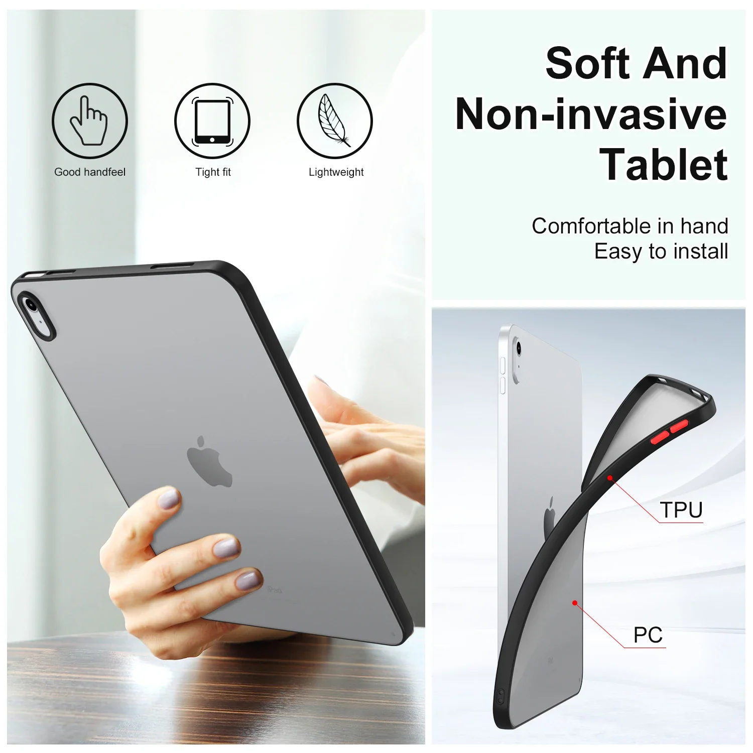 Case For iPad 10.9 2022 7 8 9th 10.2 Inch For Pro11 Mini 6 4 5 3 2 1 Air5 4 3 2 Cover for iPad 2 3 5th 6th 9.7 TPU Protect Shell