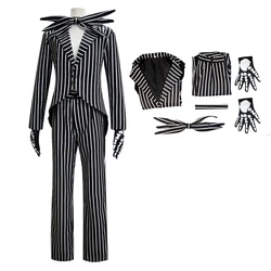 Rainbows Game Friends Cosplay Costume for Kids Scary Horror Jack Skellington Cosplay Costume Christmas Jack Uniform Clothes Stri