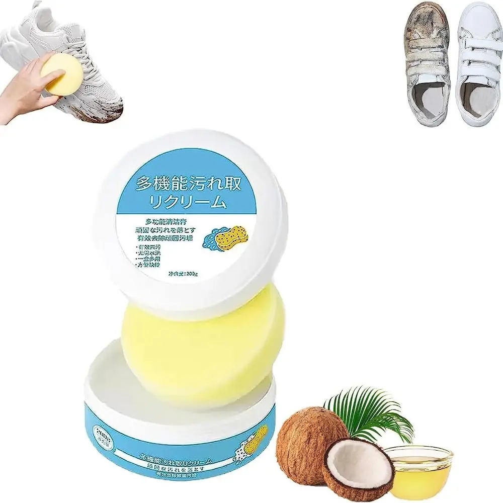 White Shoes Cleaning Cream Multifunctional Shoes Whitening Cleaner Easily Removes Scratches No Need To Wash Cleaning Cream