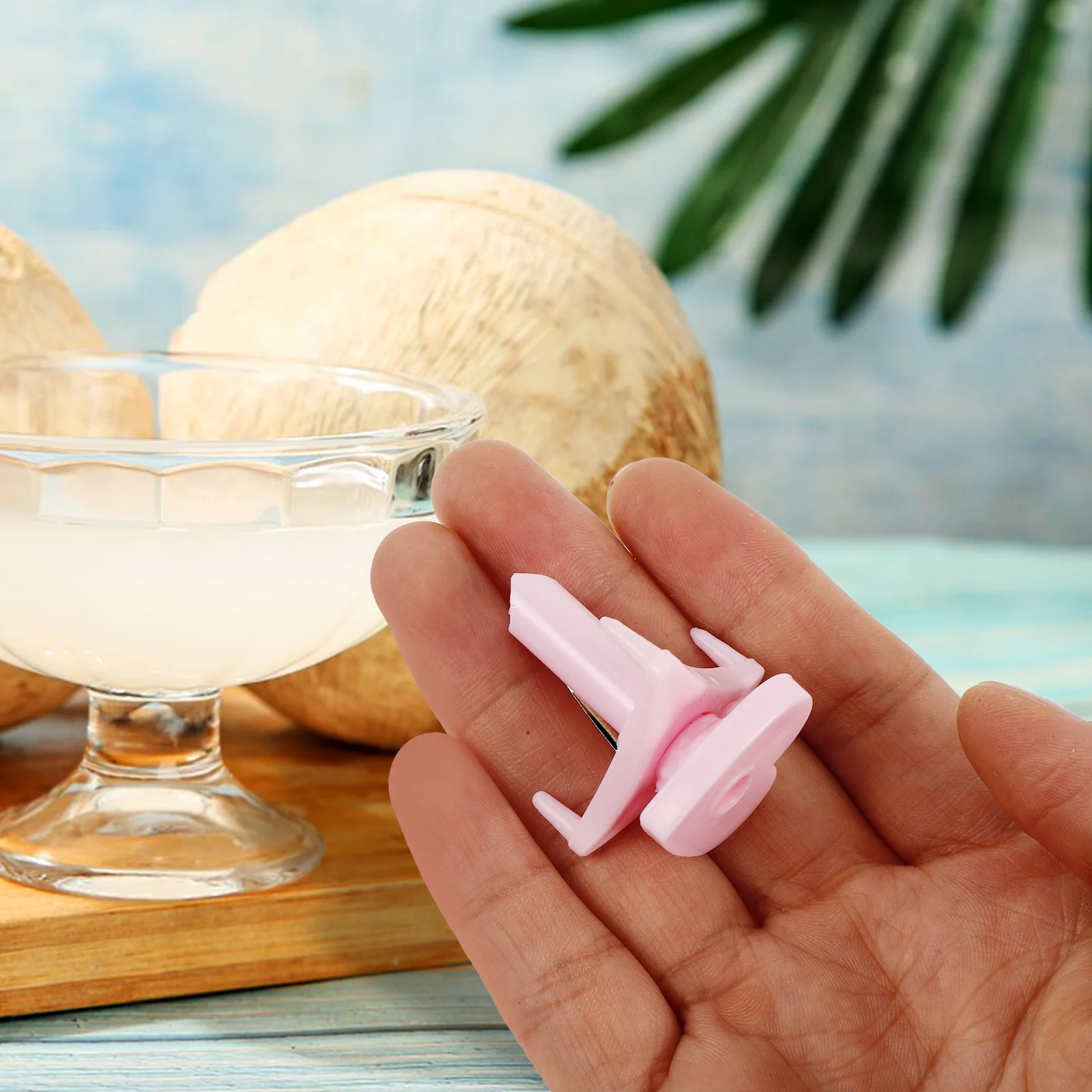 

10pcs Coconut Opener Reusable Hole Puncher PP Material Portable Cookware Set Random Color Easy Use Coconuts Tool