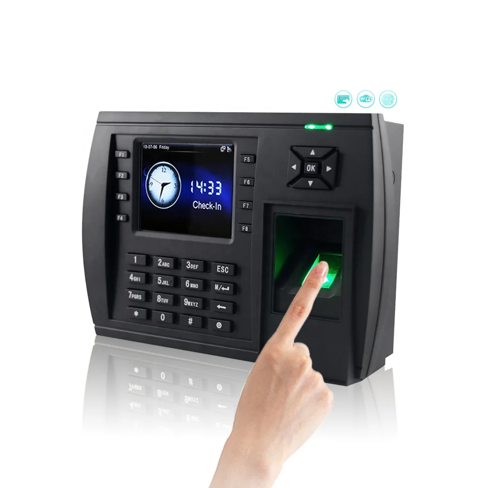 

July005 School Biometric Fingerprint Time and Attendance Management System with RFID Card Reader and WIFI Function
