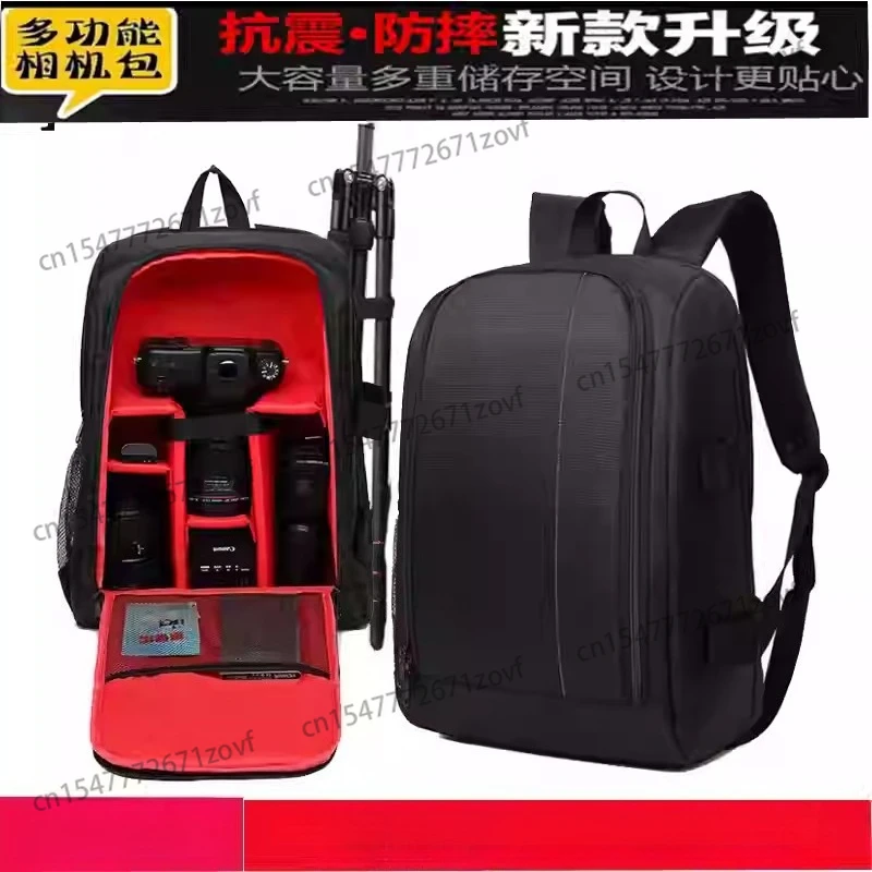 Large-Capacity Camera Backpack Oxford Fabric Video Digital Shoulder Case Photographer's Photo Bag