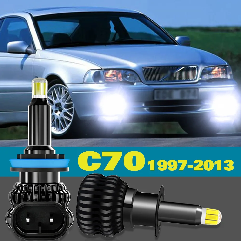 

Fog Light For Volvo C70 1 2 872 873 542 Accessories 1997-2013 2003 2004 2005 2006 2007 2008 2009 2010 2011 2012 2pcs LED Lamp