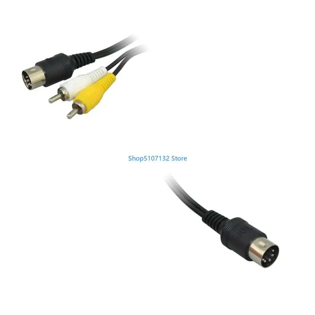 87HD For Master-System for Mega DriveRCA-AV Composite Cable Stereo Leads