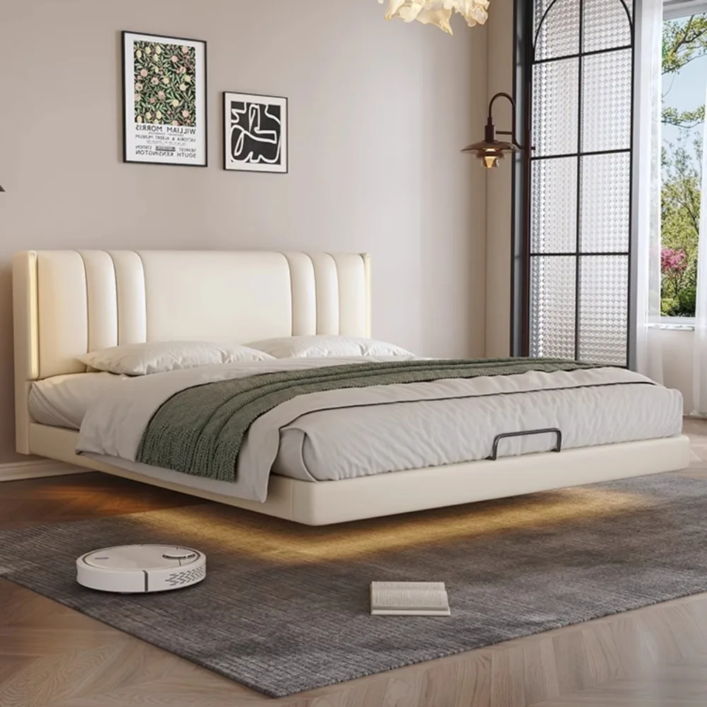 

Unique Bedroom Bed Night Lamp Aesthetic Headboard Double Bed Sleeping Lounge Cama De Lujo Para Dormitorio Home Accessories