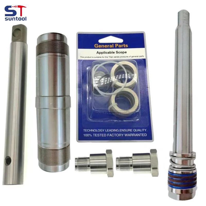 Suntool HC960 HC970 bezpowietrzny agregat natryskowy tłoczysko tłoczyska wewnętrzna uszczelka cylindra zestaw naprawczy krótka długa śruba akcesoria do pompy bezpowietrznej