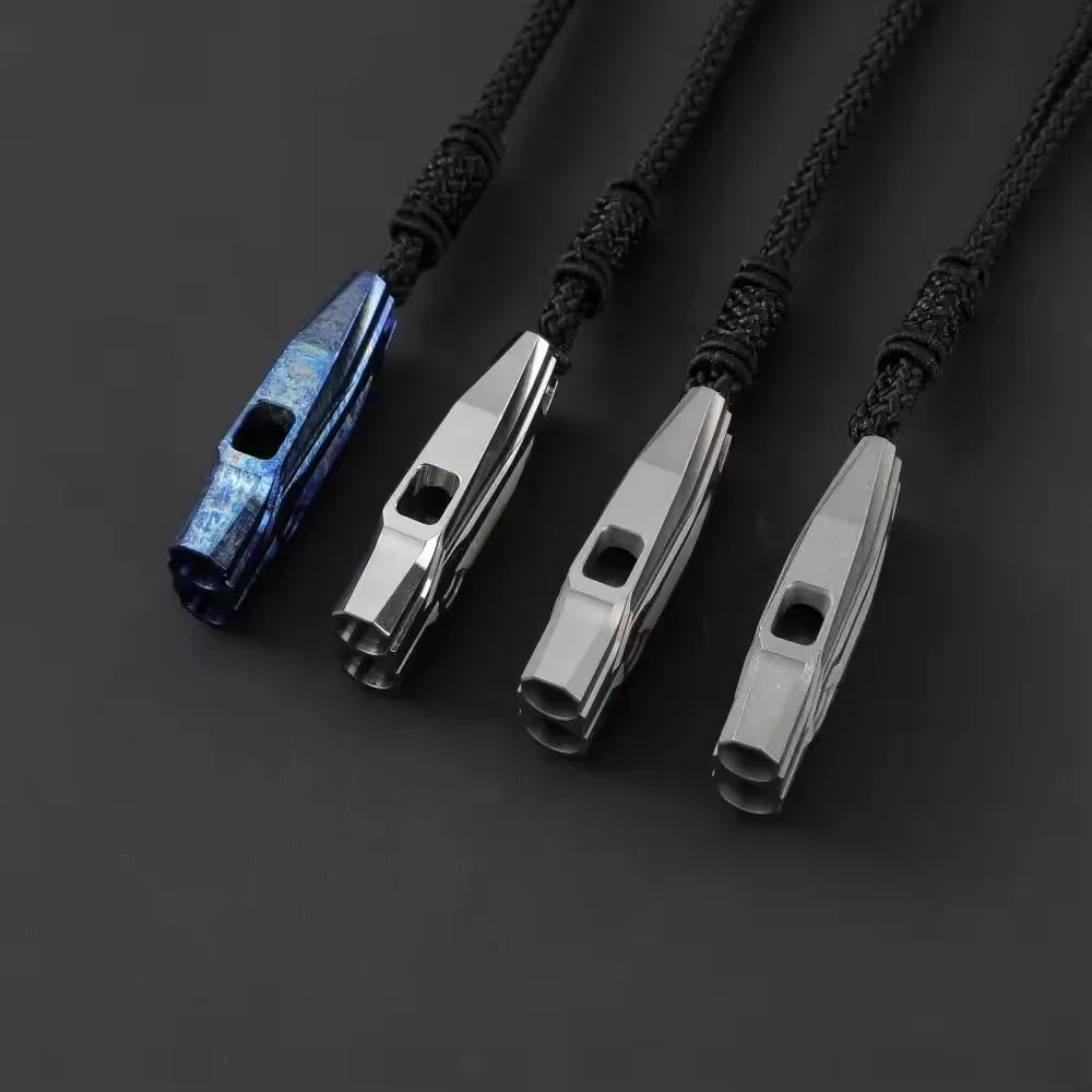 Titanium Alloy Football Referee Whistle High Decibel Loud Coach Whistle for Sports Training Spot Training Supplies
