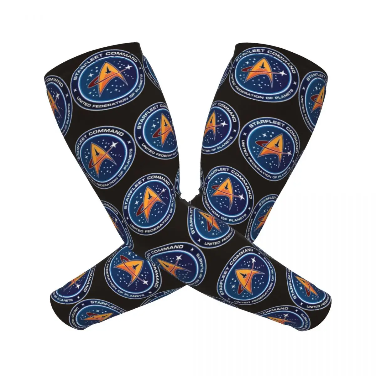

Star Treks Science Fiction TV Series Arm Sleeves Men Women Sun UV Protection Tattoo Cover Up Sports Cooling Cycling