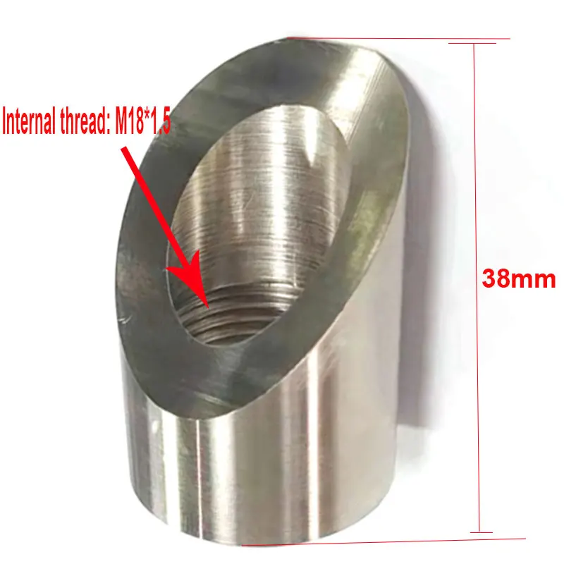 

Внутренняя резьба M18x1,5 Универсальный датчик кислорода, 45-градусная заглушка, гайка