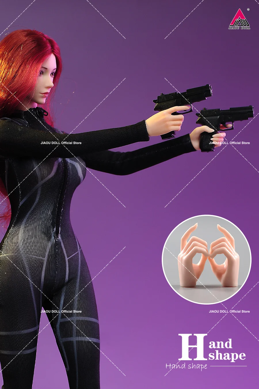 1/6 Female 5pairs Hand Shape Gestures Model  2pairs Feet Model Body Accessories Fit 12\'\' AB001 TBL JIAOU Soldier Action Figure