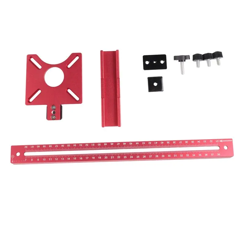 ABFU-Woodworking Router Circle Jig For Trimming Machine Carpentry Circle Cutting Guide Board Tools A Aluminum Alloy 1 Piece