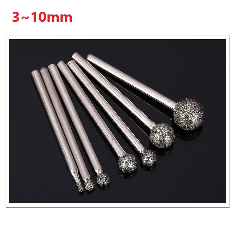 

Шаровая алмазная шлифовальная головка 2,35/3 мм, хвостовик, сферическая головка, дрель, зернистость 60, заусенцы, полировка, шлифовальные насадки, инструмент для гравировки и резьбы