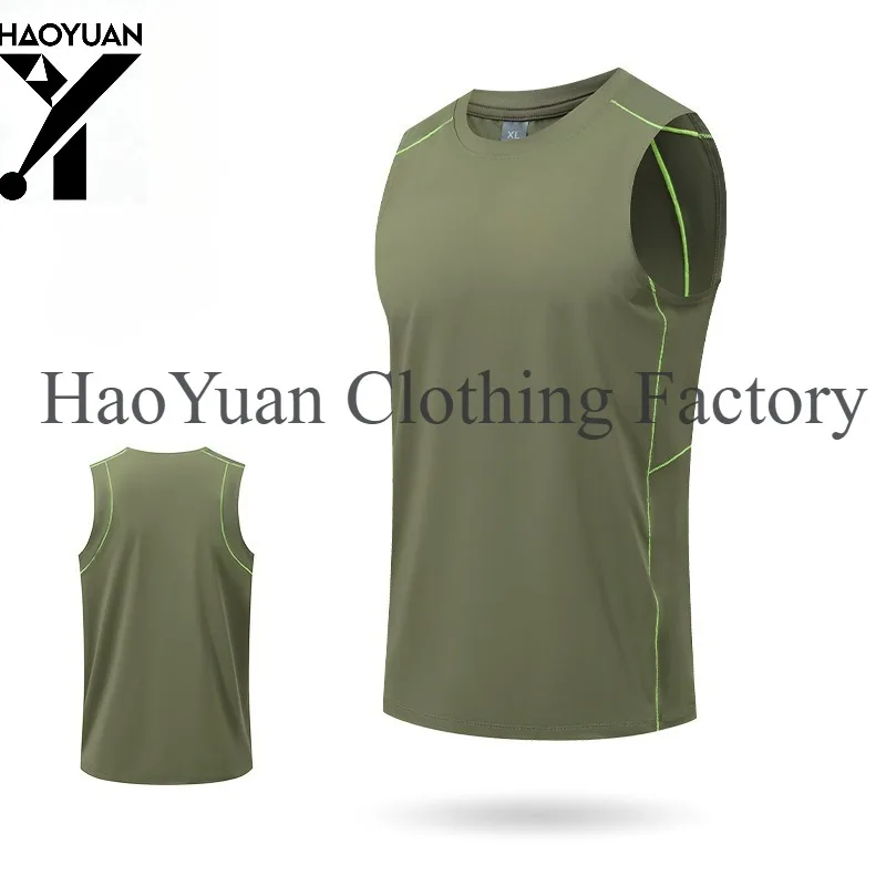 Men's Sports Vest Breathable Loose Outdoor Running Cycling Tourism Camping Fitness Training Marathon Men's Sleeveless T-shirt