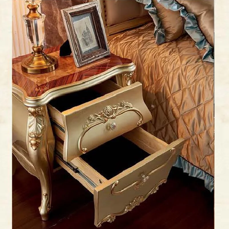For King Size Hot Sale Fashion Wooden Bed and Wardrobe Closet Luxury High Quality Bedroom Furniture Set