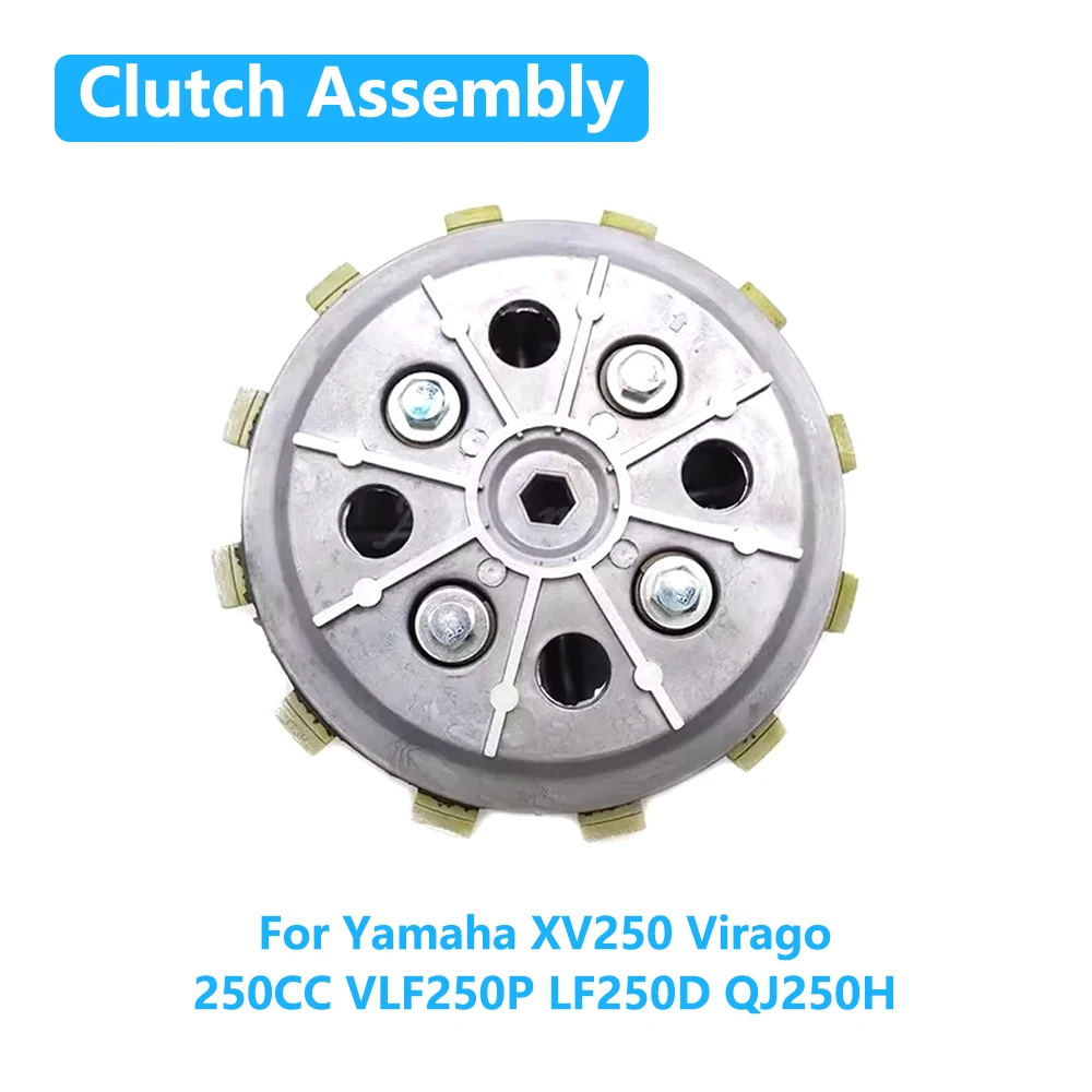 

Для Yamaha XV250 Virago 250CC VLF250P LF250D QJ250H двигатель мотоцикла, колодка сцепления, фрикционная пластина в сборе