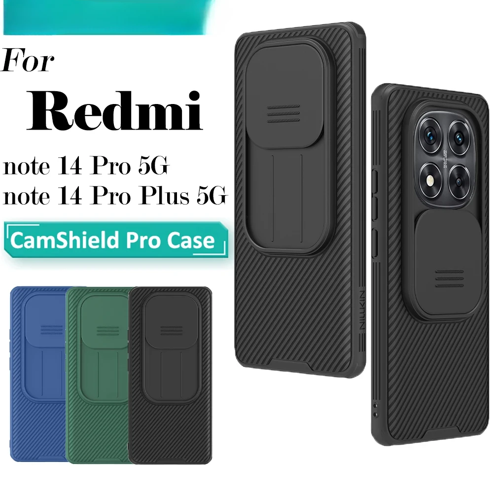 

Nillkin for Xiaomi Redmi note 14 Pro 5G 14 Pro Plus 5G CamShield Pro Slide Camera Cover Shockproof Protector Phone Case