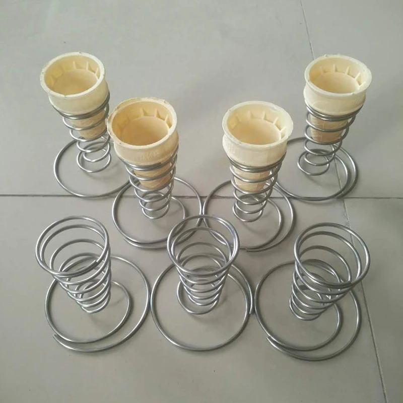 1Pcs Cone Holder Stand Ice Cream Rack French Fry Waffle Display Roll Cones Metal Basket Hand Fries Serving Steel Stainless Pizza