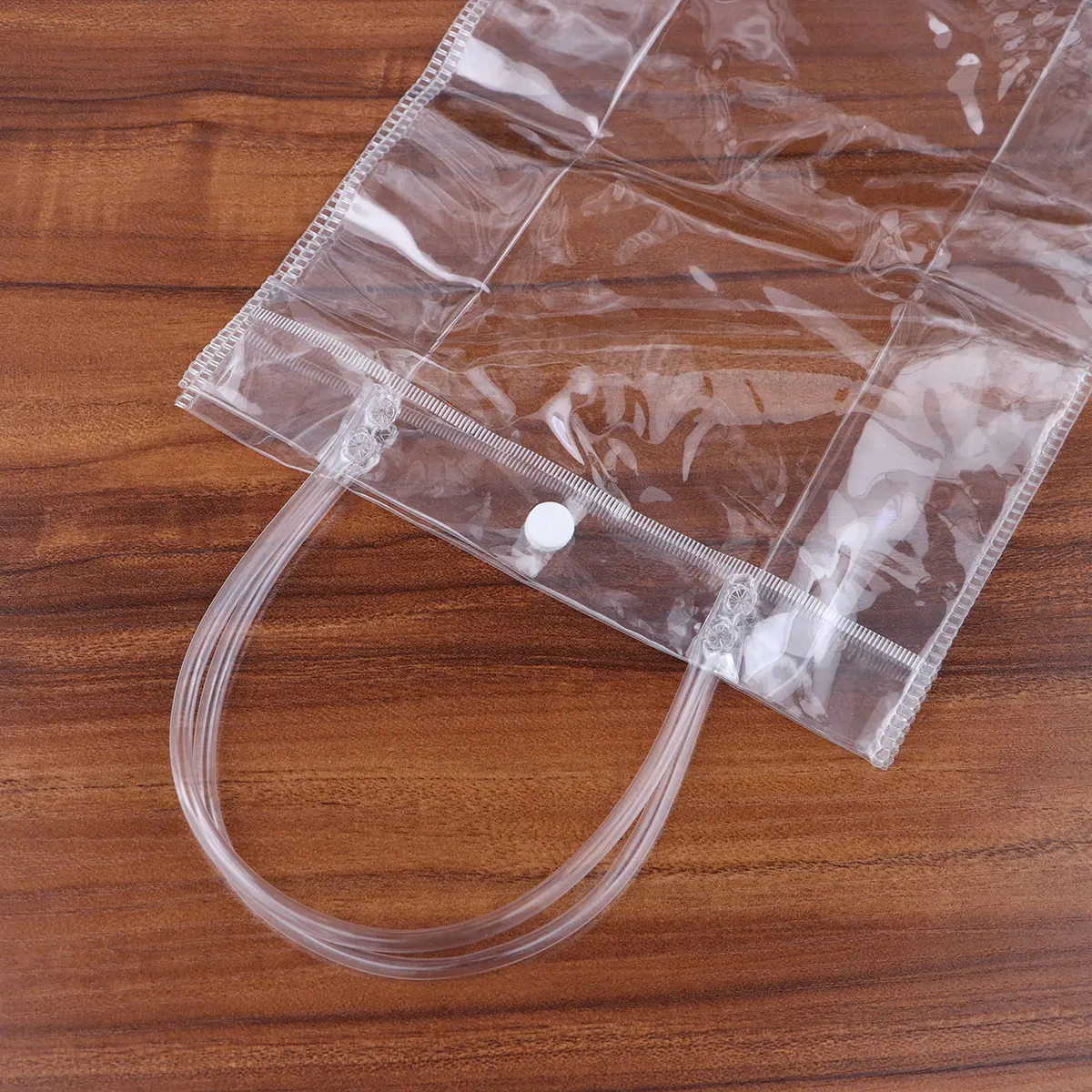 

Transparent Plastic PVC Ice Bag Portable Tote Bag Gift Bag Birthday Party Decoration Wedding Favor Vertical Style