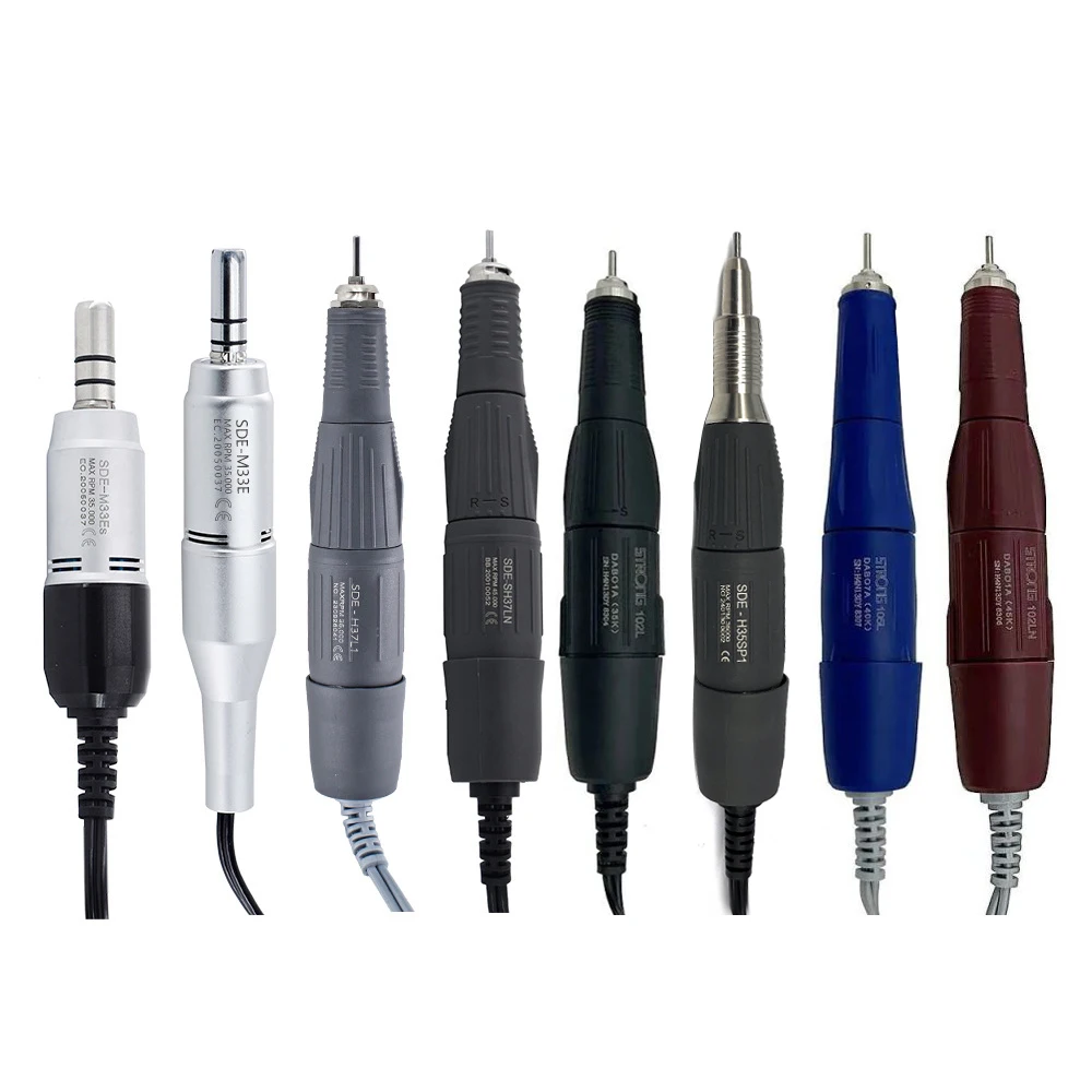 35000 RPM Micromotor Polishing Strong210 102L 105L Handpiece Marathon SDE H37N handle for Electric Nail Drill Machine Equipment