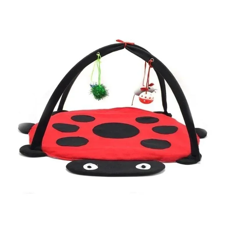 Cama árbol plegable para gatos con juguetes interactivos - imagen 3