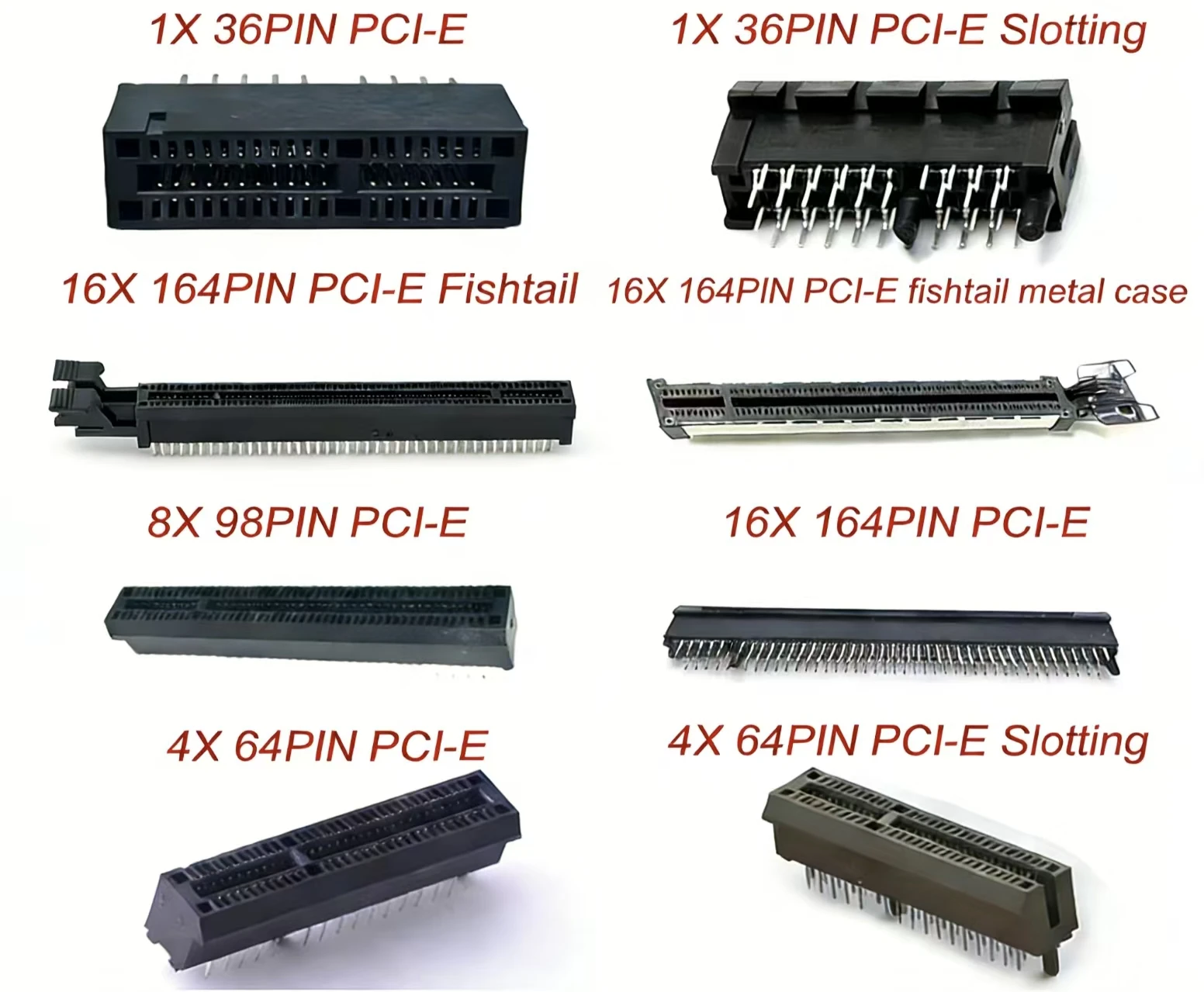

PCI-E PCI Express 1X 4X 8X 16X 3.0 Gen3 32-контактный 64-контактный 98-контактный 164-контактный ремонт материнской платы сменный слот для карты видеоразъем