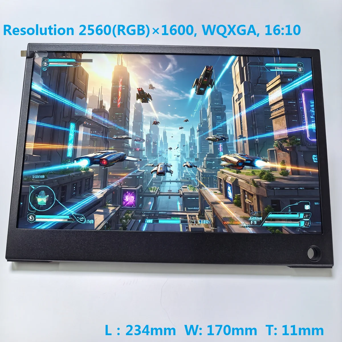 10.1-inch 2.5K portable monitor HD desktop conference secondary screen 16:10 widescreen 2560X1600 point-to-point USB 5V power so